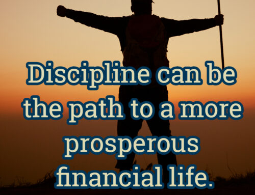 Sean Sparkman:Discipline can be the path to a more prosperous financial life.